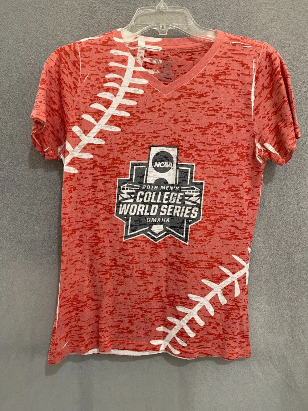 2016 NCAA College World Series Omaha Baseball Burnout T-Shirt S USA